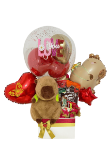 ancheta con peluche capibara mini