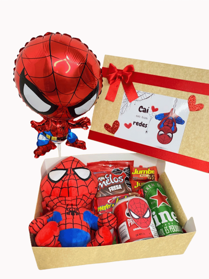 ancheta de caja con peluche