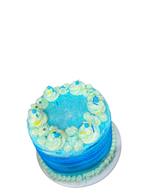 torta rellena de semillas de amapola y arequipe decorada